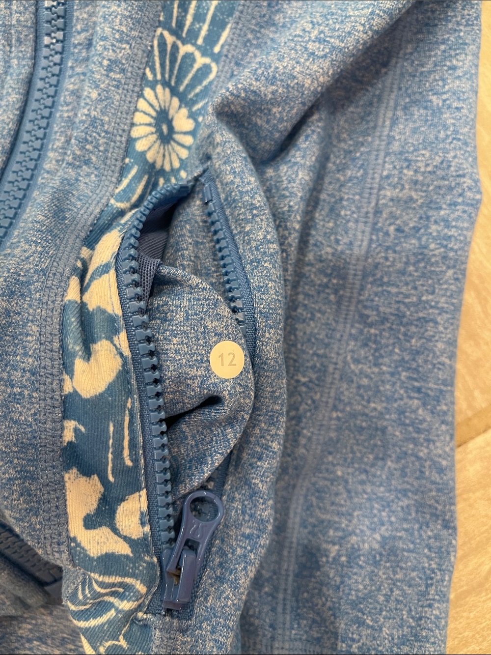 Women’s Lululemon Blue Zip-Front Active Jacket - Picture 2 of 6